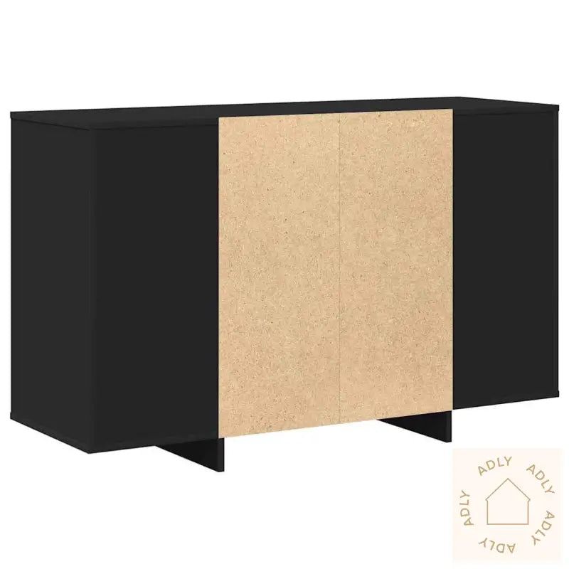 Svart Serviesskap Svart Konstruert Tre 120 X 41 X 75 Cm