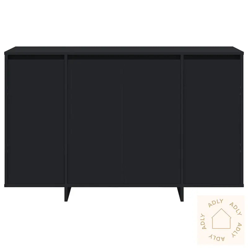 Svart Serviesskap Svart Konstruert Tre 120 X 41 X 75 Cm