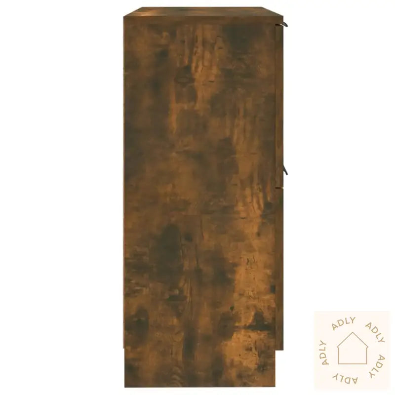 Skjenker 2 Stk Røkt Eik 30X30X70 Cm Konstruert Tre