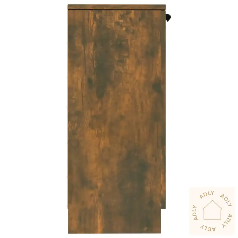 Skjenker 2 Stk Røkt Eik 30X30X70 Cm Konstruert Tre
