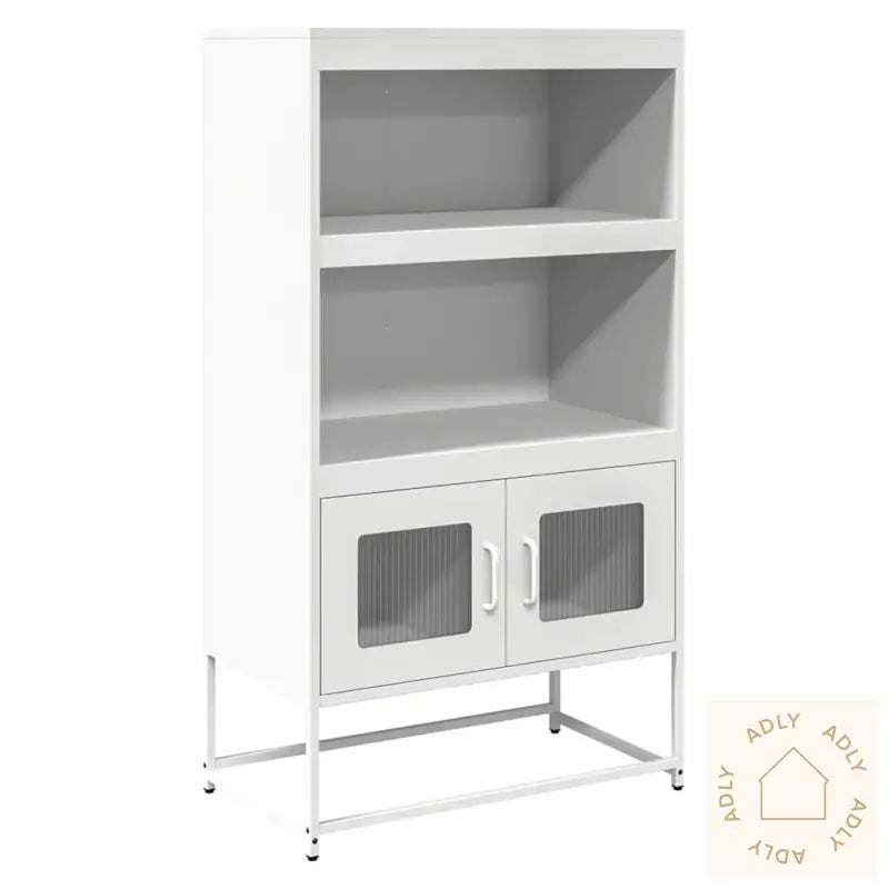 Highboard Hvit 68X39X123 Cm Stål
