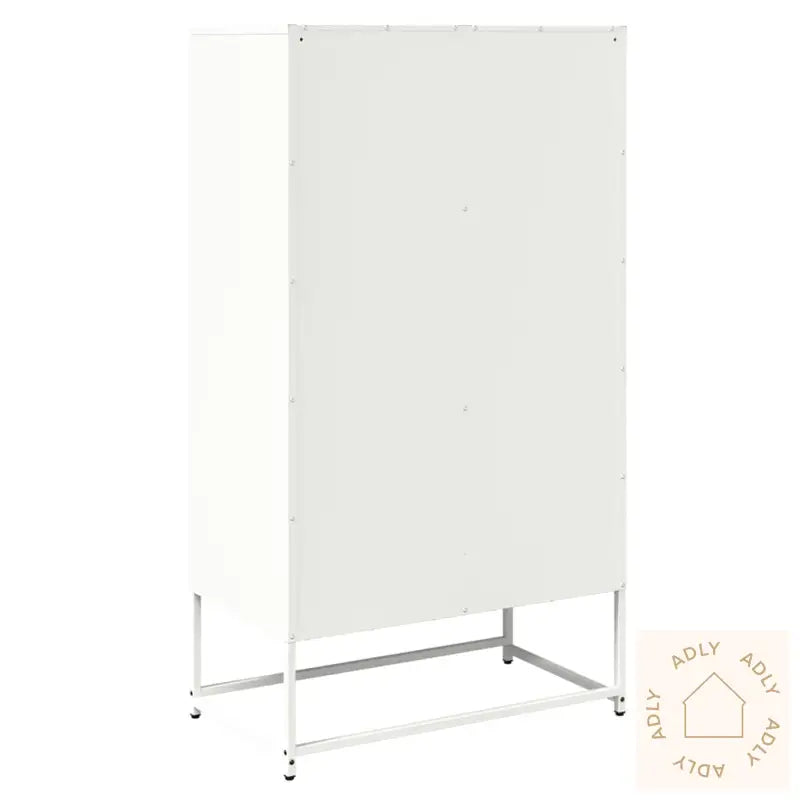 Highboard Hvit 68X39X123 Cm Stål