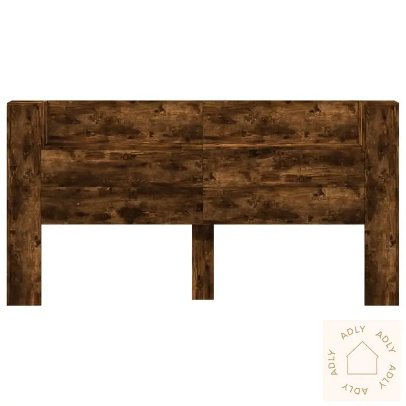 Hodegavl Skap Med Led Røkt Eik 200X16,5X103,5 Cm