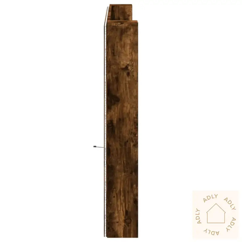 Hodegavl Skap Med Led Røkt Eik 200X16,5X103,5 Cm