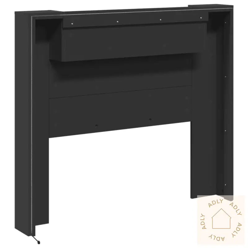 Hodegavl Skap Med Led Svart 120X16,5X103,5 Cm