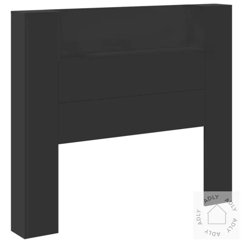 Hodegavl Skap Med Led Svart 120X16,5X103,5 Cm