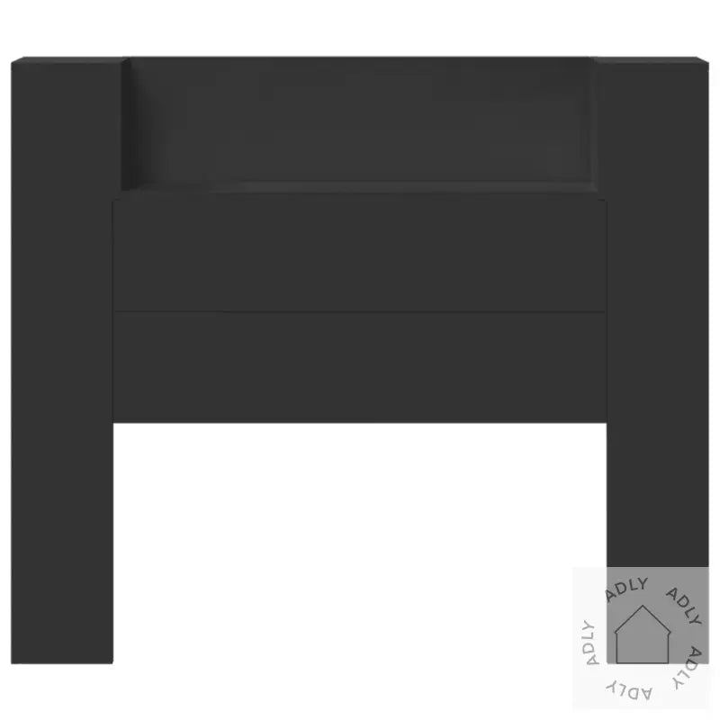 Hodegavl Skap Med Led Svart 120X16,5X103,5 Cm