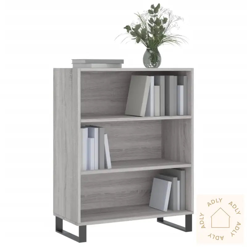 Hylle Grå Sonoma 69,5X32,5X90 Cm Konstruert Tre