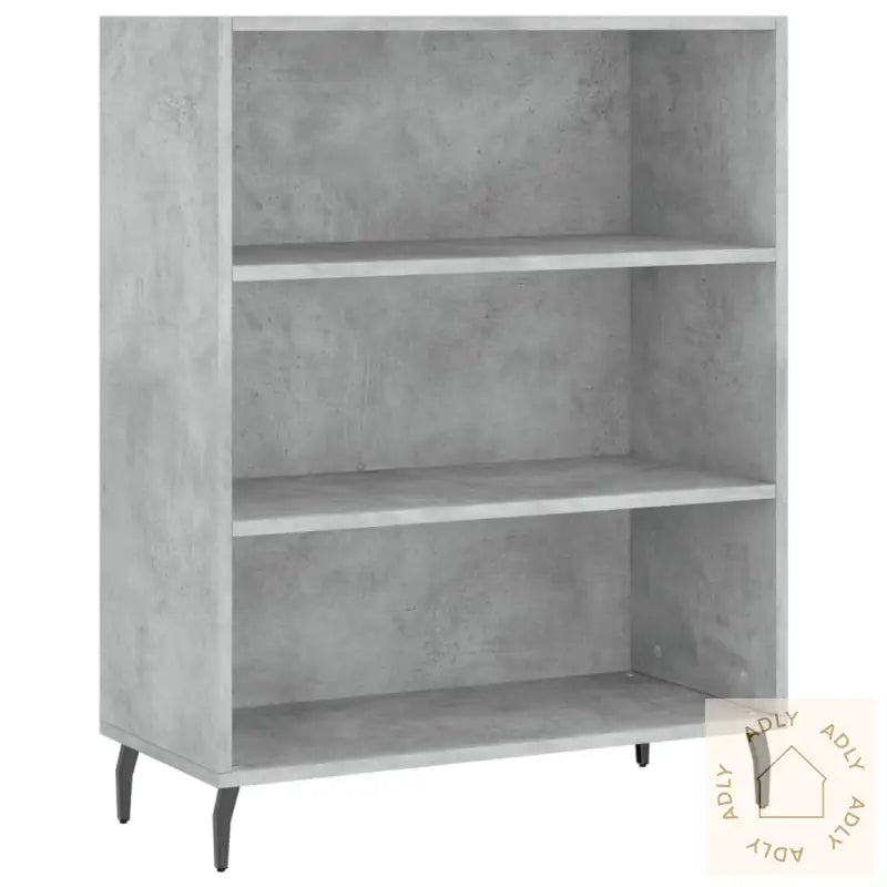 Hylle Betonggrå 69,5X32,5X90 Cm Konstruert Tre