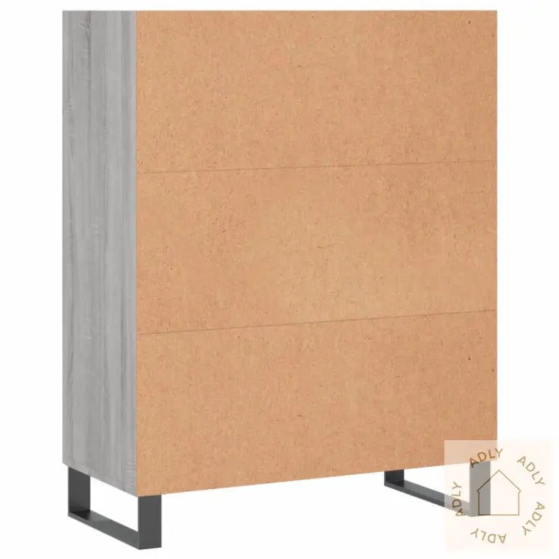 Hylle Grå Sonoma 69,5X32,5X90 Cm Konstruert Tre