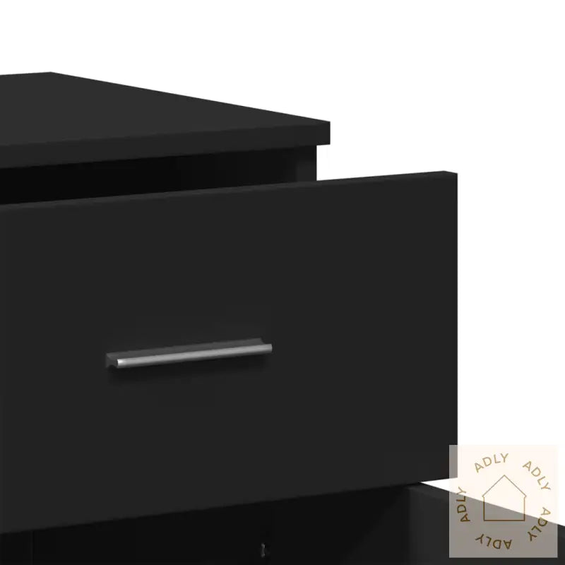 Skjenker 2 Stk Svart 79X38X80 Cm Konstruert Tre