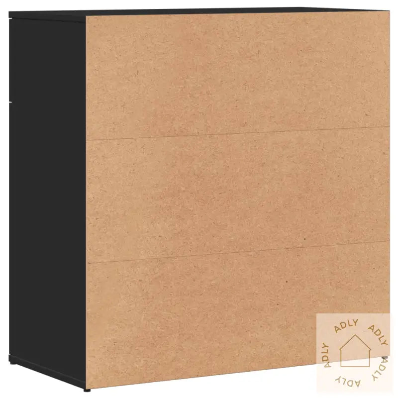 Skjenker 2 Stk Svart 79X38X80 Cm Konstruert Tre