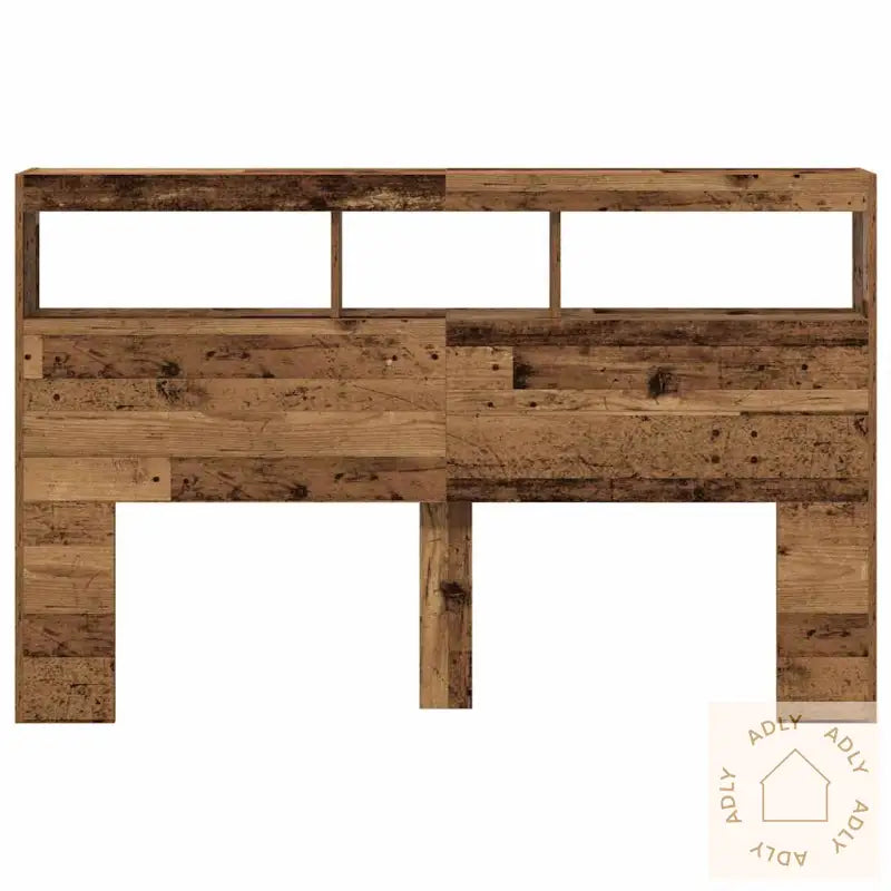 Hodegavl Skap Med Led Gammelt Tre 160X17X102 Cm