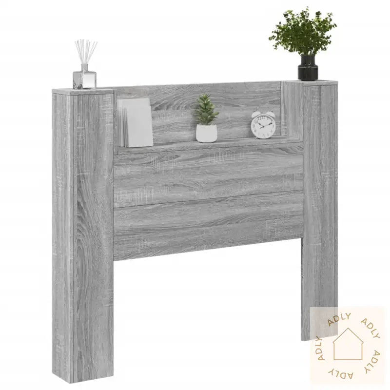 Hodegavl Skap Med Led Grå Sonoma 120X16,5X103,5 Cm