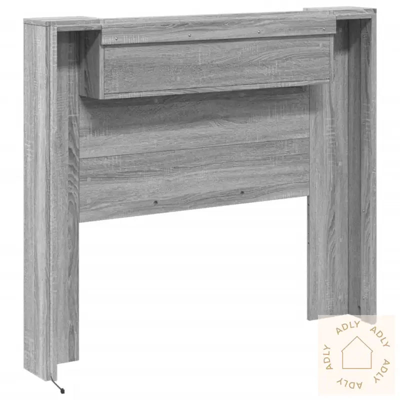 Hodegavl Skap Med Led Grå Sonoma 120X16,5X103,5 Cm
