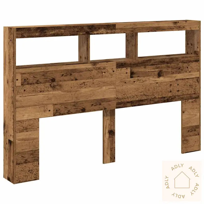 Hodegavl Skap Med Led Gammelt Tre 160X17X102 Cm