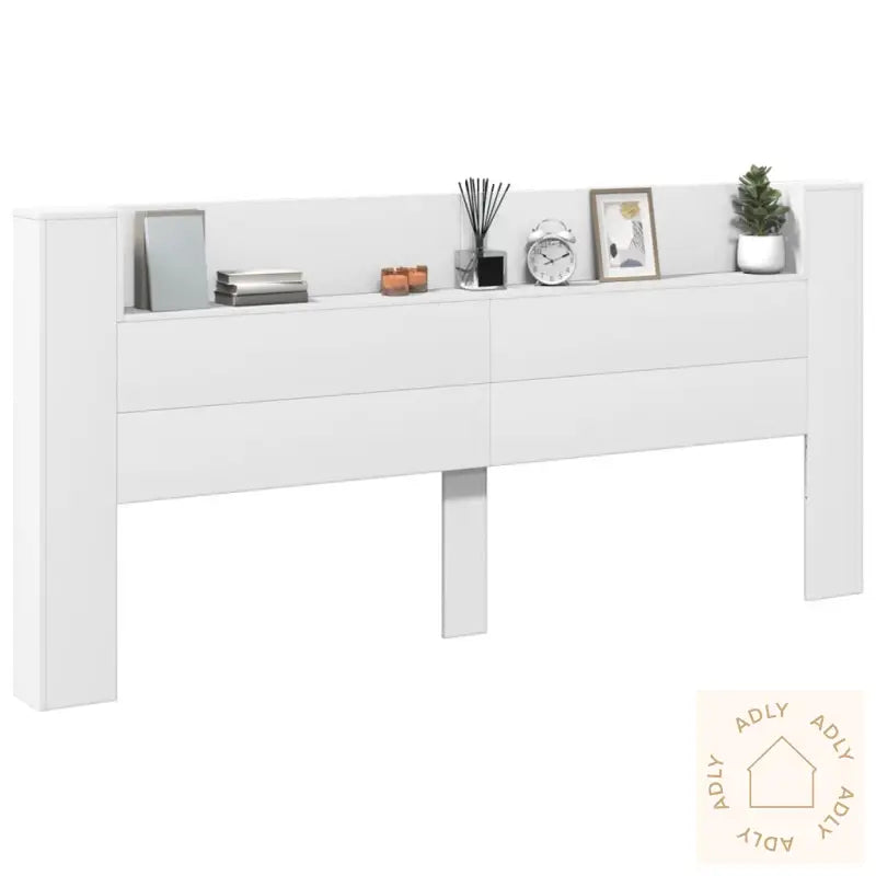 Hodegavl Skap Med Led Hvit 220X16,5X103,5 Cm