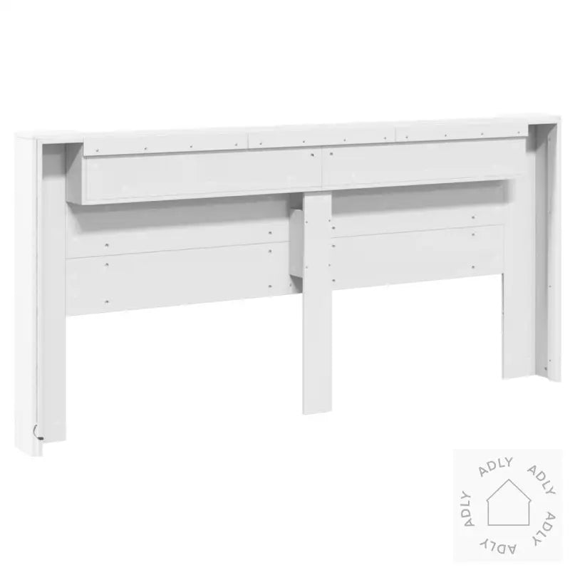 Hodegavl Skap Med Led Hvit 220X16,5X103,5 Cm