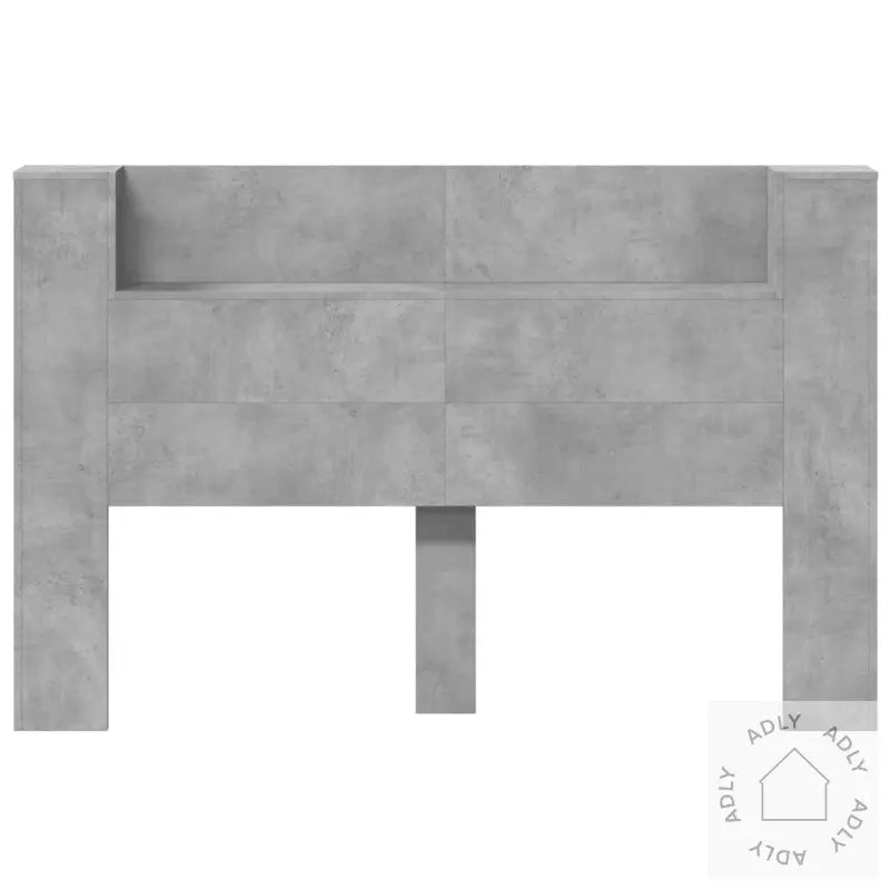 Hodegavl Skap Med Led Betonggrå 160X16,5X103,5 Cm