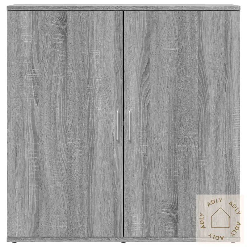 Skjenker 2 Stk Grå Sonoma 79X38X80 Cm Konstruert Tre