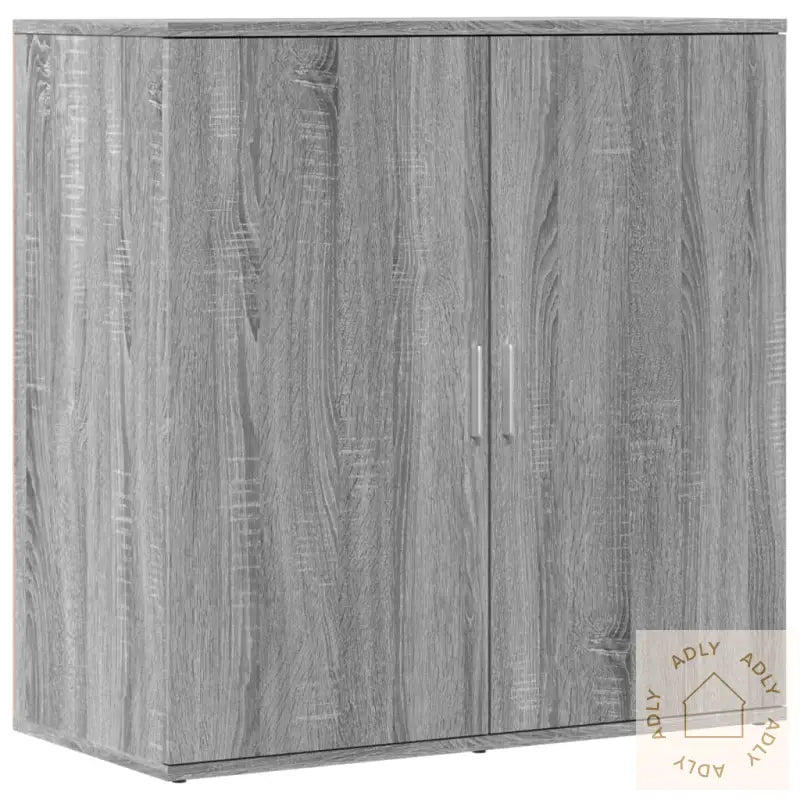 Skjenker 2 Stk Grå Sonoma 79X38X80 Cm Konstruert Tre