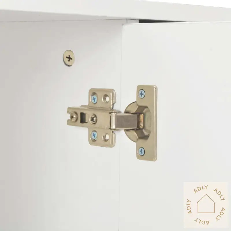 Skjenk Høyglans Hvit 71X35X80 Cm Sponplate