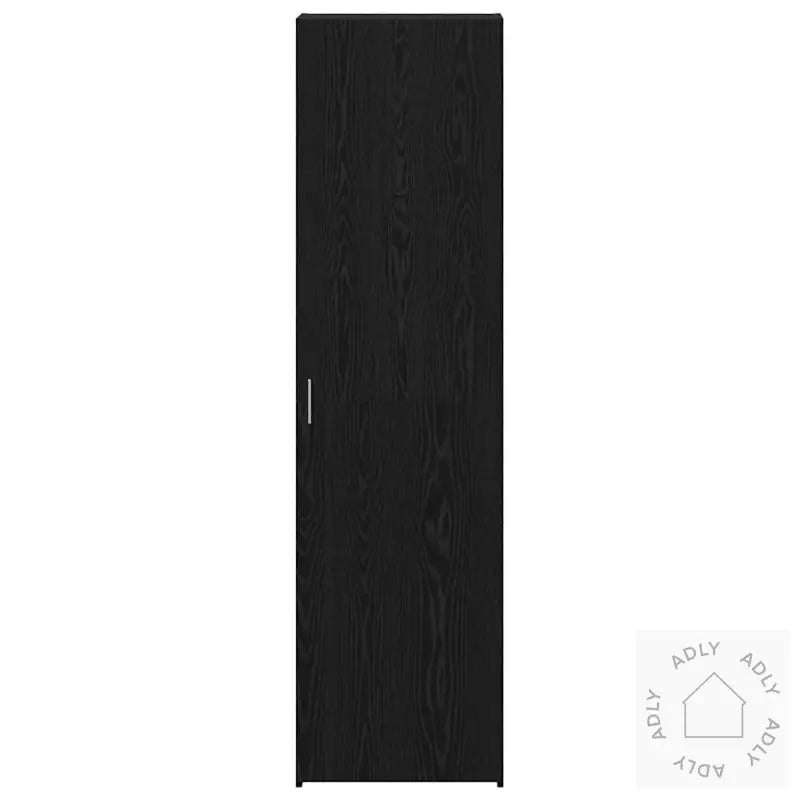 Høyskap Svart Eik 50X42,5X185 Cm Konstruksjonstre