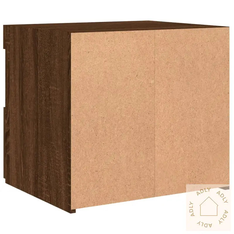 Nattbord Med Led Brun Eik 50X40X45 Cm