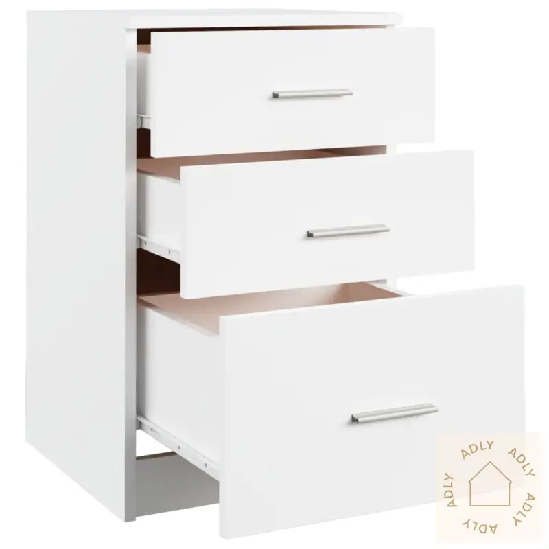 Nattbord Hvit 40X40X63 Cm Konstruert Tre