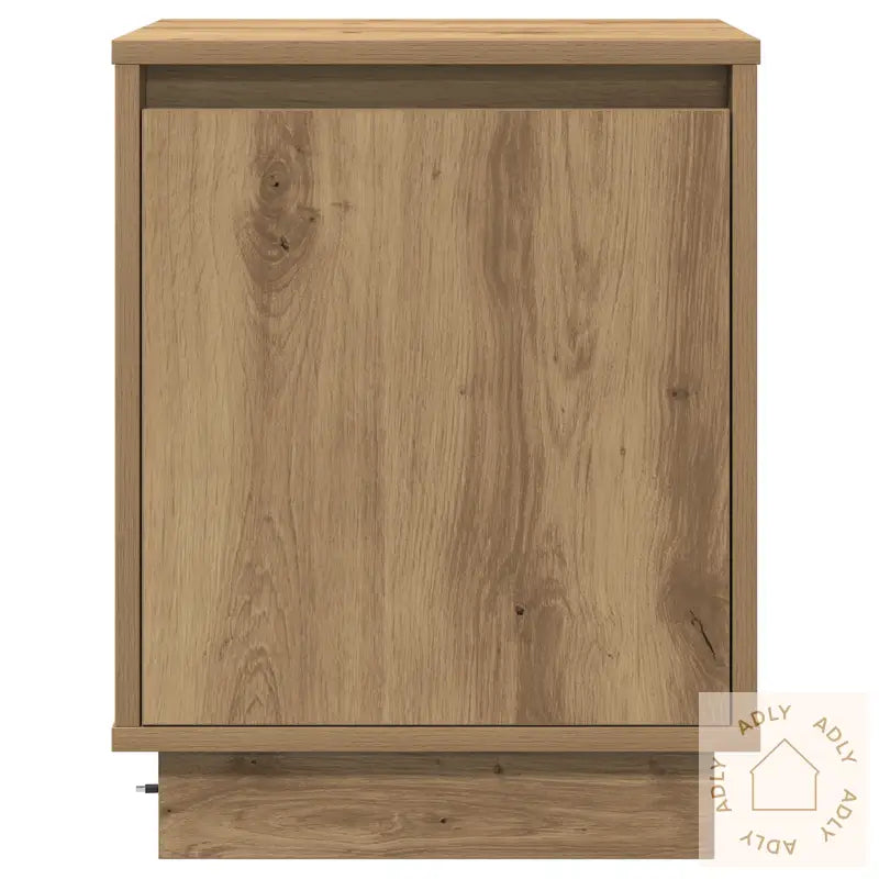 Nattbord Med Led-Lys I Artisan Eik 39X34,5X50 Cm