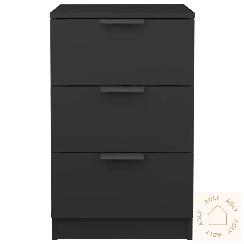 Nattbord 2 Stk Svart 40X36X65 Cm