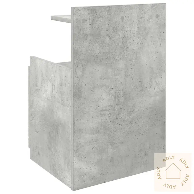 Nattbord 2 Stk Med 2 Skuffer Betonggrå 40X36,5X62 Cm