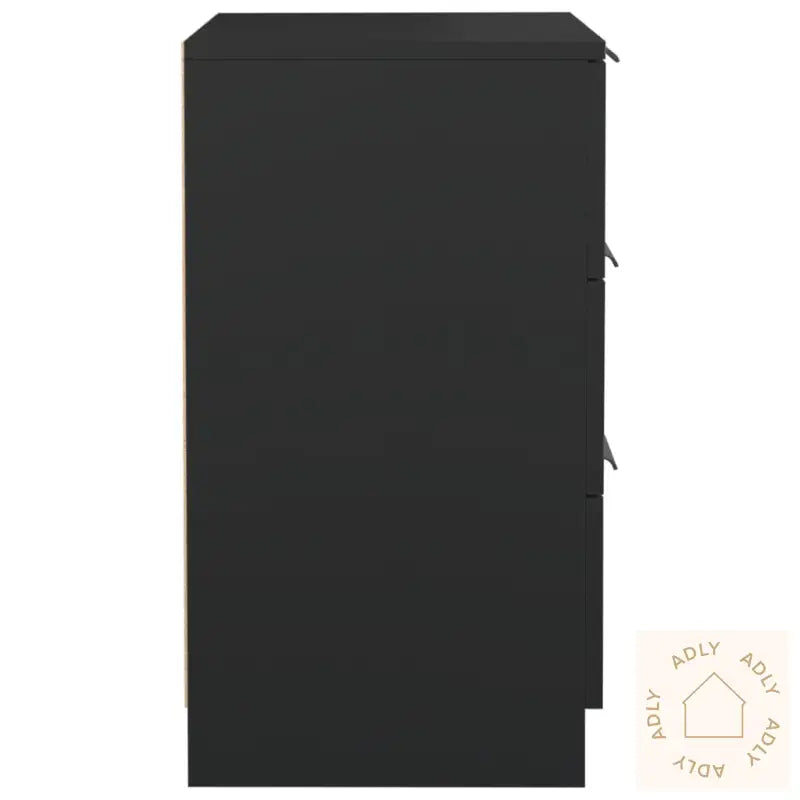 Nattbord 2 Stk Svart 40X36X65 Cm