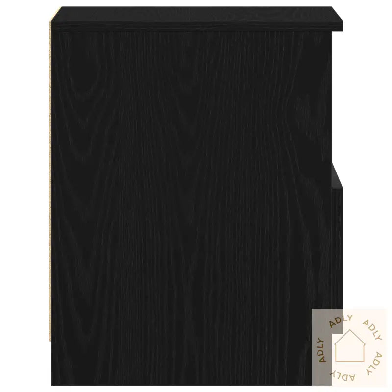 Nattbord I Svart Eik 40X40X50 Cm Laget Av Tre