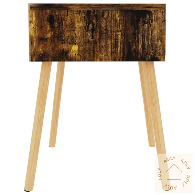 Nattbord Røkt Eik 40X40X56 Cm Konstruert Tre