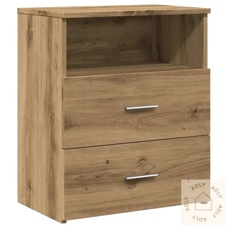 Nattbord 2 Stk Artisan Eik 50X32X60 Cm Konstruert Tre