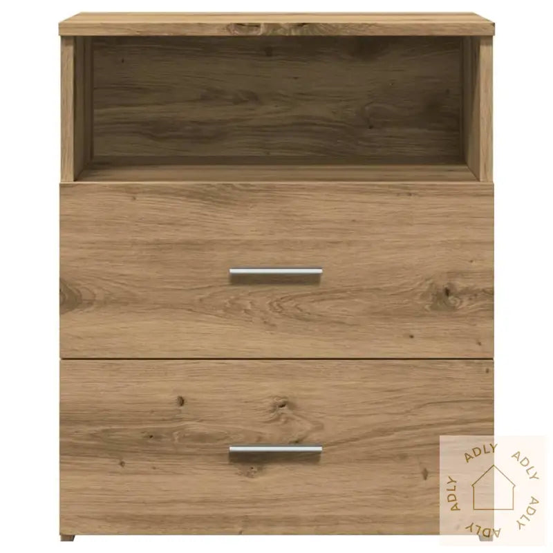 Nattbord 2 Stk Artisan Eik 50X32X60 Cm Konstruert Tre