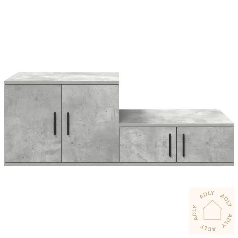 Oppbevaringsskap Betonggrå 103X41X40 Cm Laget Av Tre
