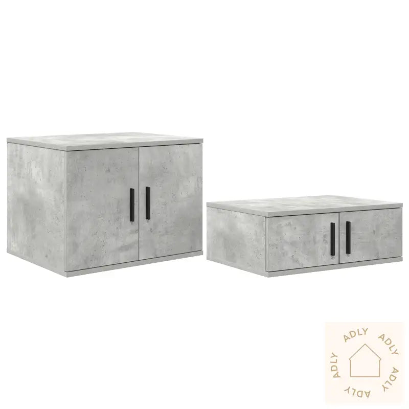Oppbevaringsskap Betonggrå 103X41X40 Cm Laget Av Tre