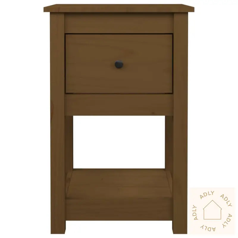 Nattbord 2 Stk Honningbrun 40X35X61 Cm Heltre Furu