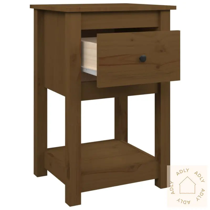Nattbord 2 Stk Honningbrun 40X35X61 Cm Heltre Furu