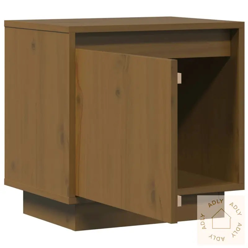 Nattbord 2 Stk Honningbrun 40X30X40 Cm Heltre Furu