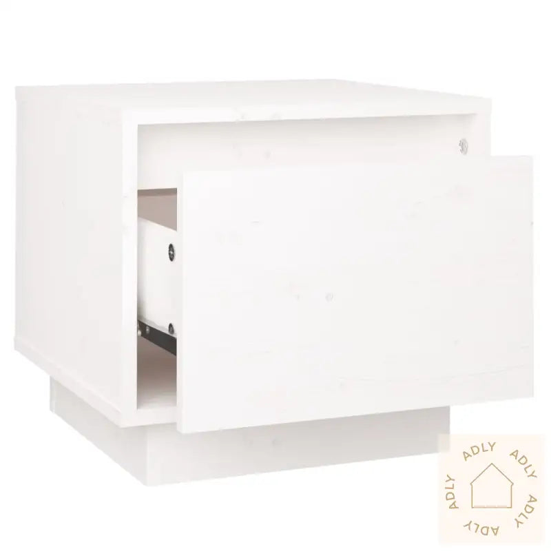 Nattbord Hvit 35X34X32 Cm Heltre Furu