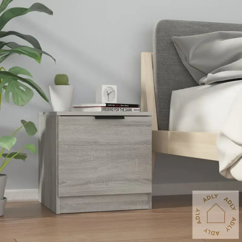 Nattbord 2 Stk Grå Sonoma 40X39X40 Cm