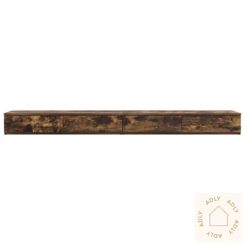 Bedskuffer Røkt Eik 200X36,5X16,5 Cm Lagerentert Tre