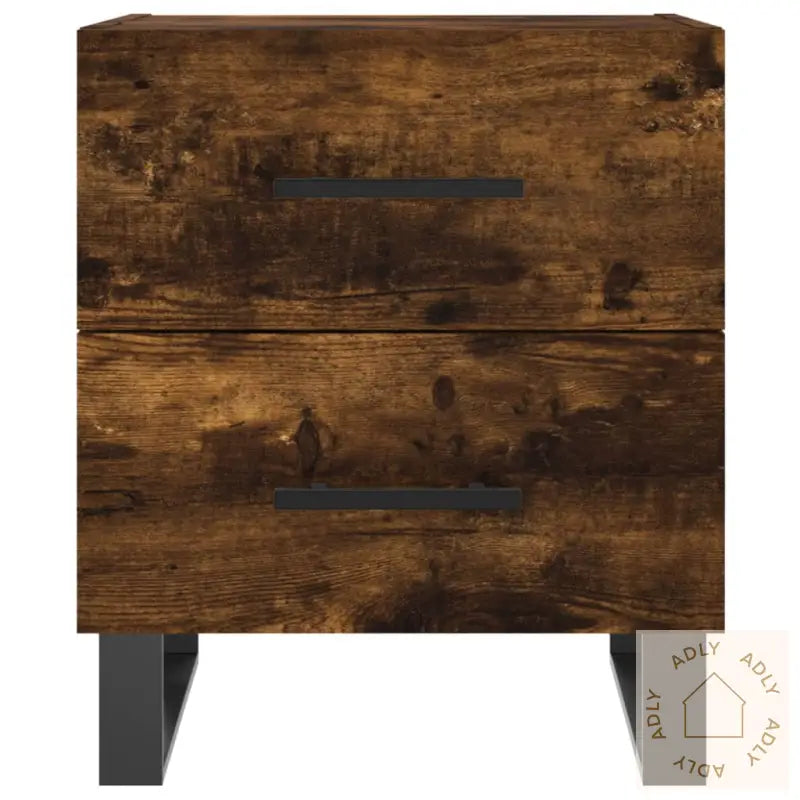 Nattbord Røkt Eik 40X35X47,5 Cm Konstruert Tre