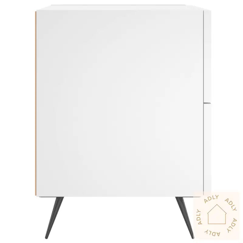 Nattbord 2 Stk Hvit 40X35X47,5 Cm Konstruert Tre