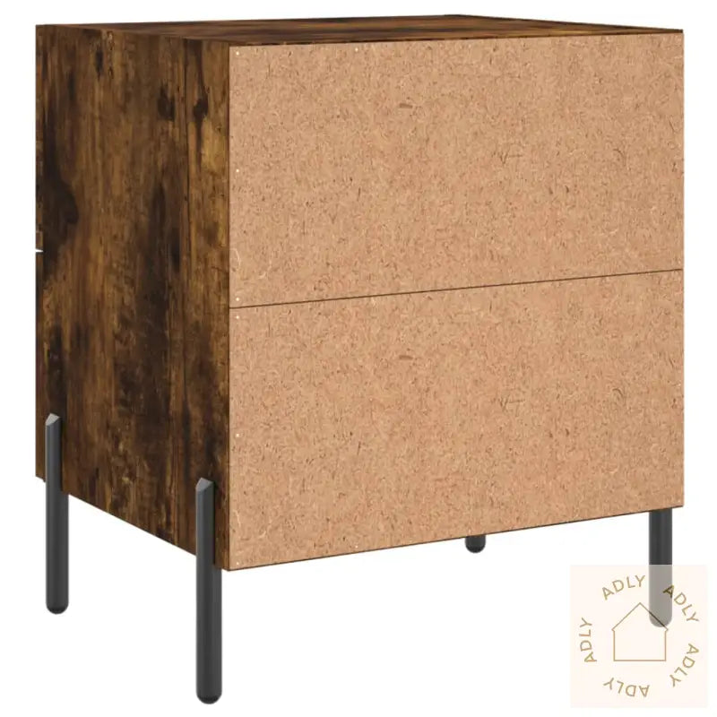 Nattbord Røkt Eik 40X35X47,5 Cm Konstruert Tre