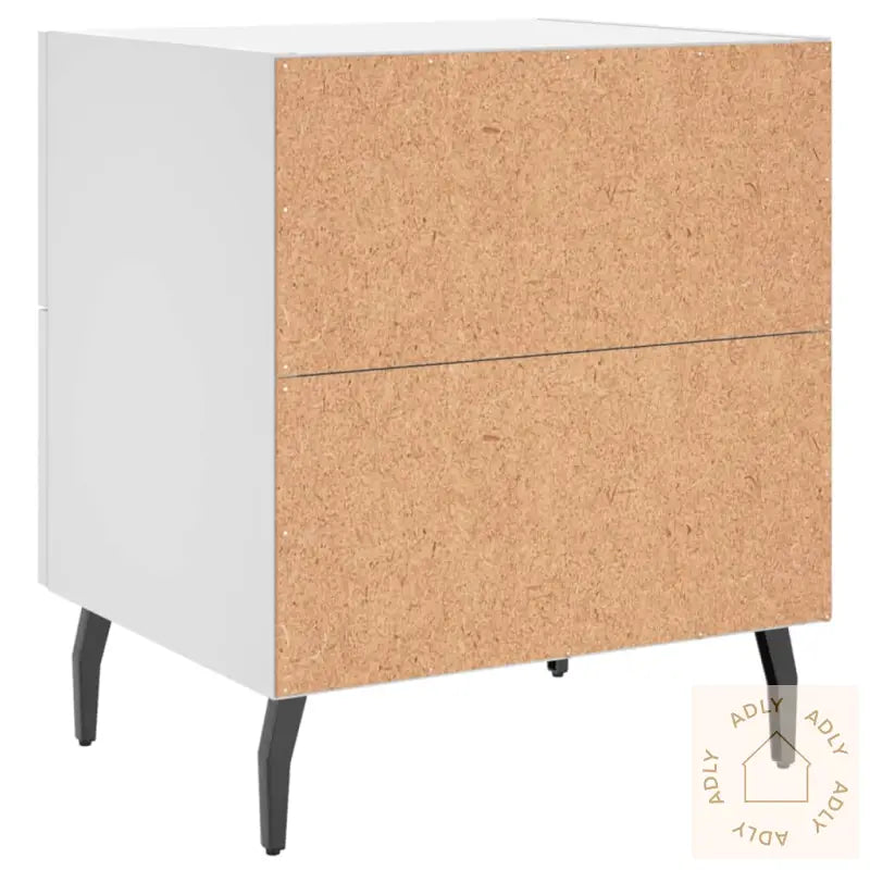 Nattbord 2 Stk Hvit 40X35X47,5 Cm Konstruert Tre