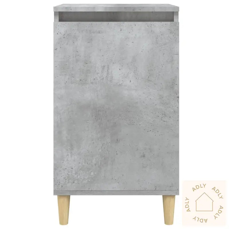 Nattbord 2 Stk Betonggrå 40X35X70 Cm Konstruert Tre
